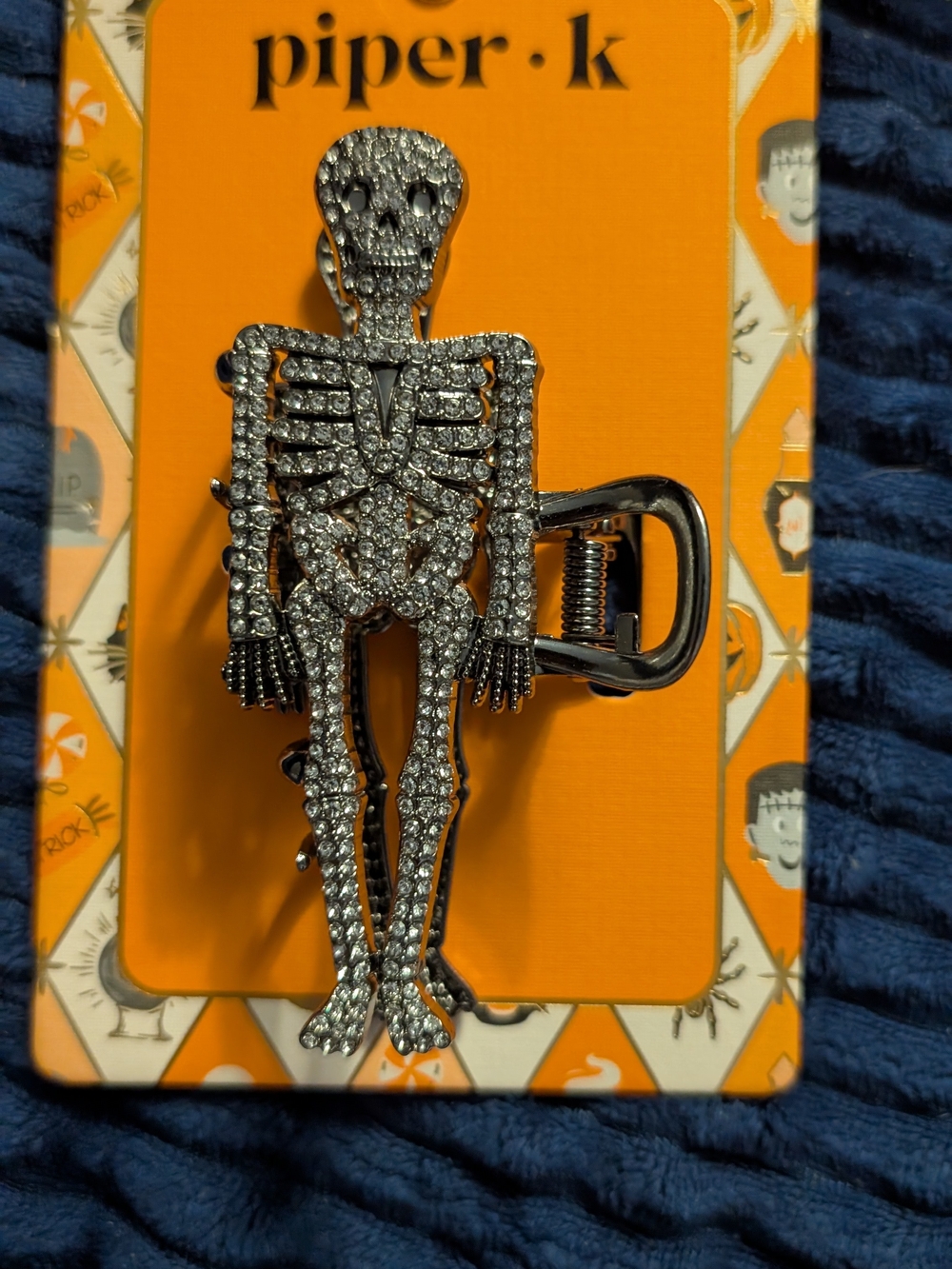 Piper·k Sparkling Silver Skeleton Hair Clip